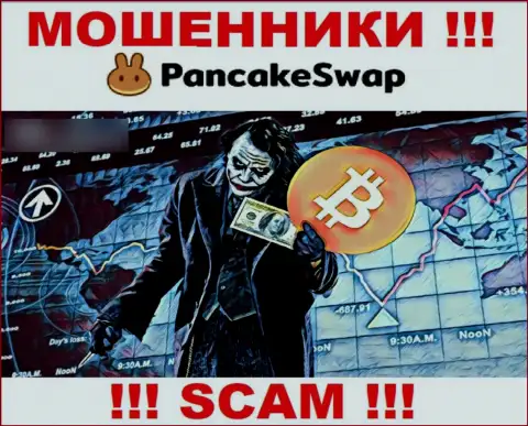 На требования обманщиков из брокерской конторы PancakeSwap покрыть процент для возврата денежных вкладов, отвечайте отказом