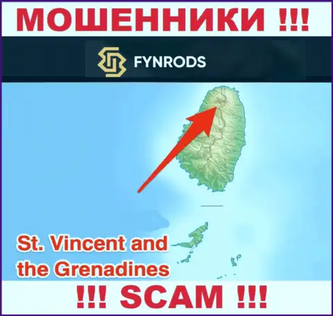 Fynrods Com - это МОШЕННИКИ, которые официально зарегистрированы на территории - Сент-Винсент и Гренадины
