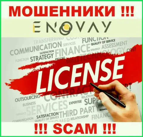У конторы Eno Vay не имеется разрешения на осуществление деятельности в виде лицензии на осуществление деятельности - это МОШЕННИКИ