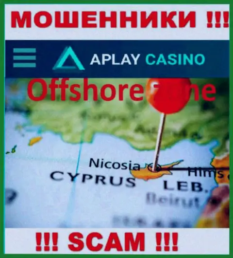 Находясь в оффшорной зоне, на территории Cyprus, APlay Casino свободно разводят своих клиентов
