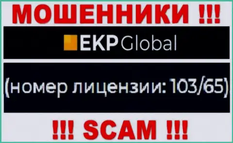 На портале EKP Global есть лицензия, только вот это не меняет их мошенническую сущность