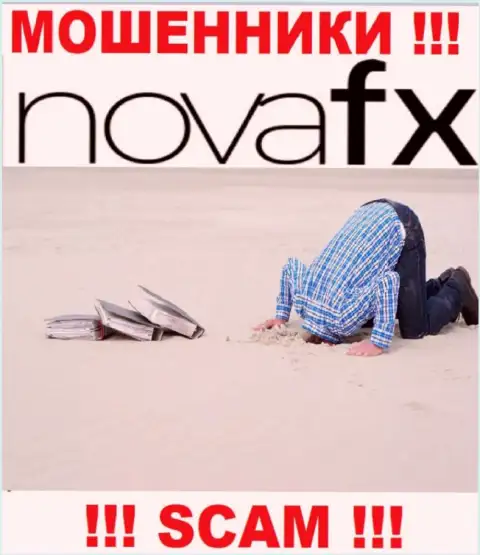 Регулирующий орган и лицензия на осуществление деятельности Nova FX не показаны на их сайте, следовательно их вовсе НЕТ