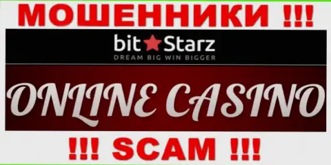 BitStarz - internet аферисты, их деятельность - Casino, нацелена на слив вложенных денежных средств наивных клиентов