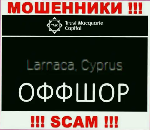 Trust M Capital находятся в оффшорной зоне, на территории - Cyprus