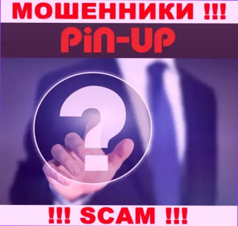 Не работайте совместно с internet-мошенниками Pin Up Casino - нет сведений об их непосредственных руководителях