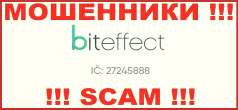 Регистрационный номер еще одной жульнической конторы BitEffect Net - 27245888