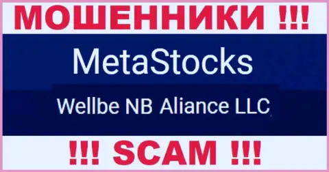 Юридическое лицо интернет мошенников MetaStocks - это Wellbe NB Aliance LLC