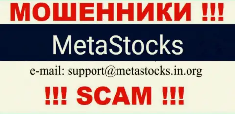 Адрес электронного ящика для связи с махинаторами MetaStocks