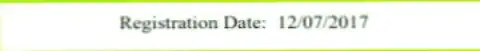Дата регистрации брокерской компании Zineera - середина 2017