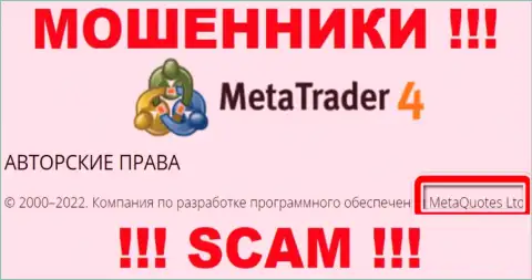 MetaQuotes Ltd - это руководство мошеннической организации МТ4